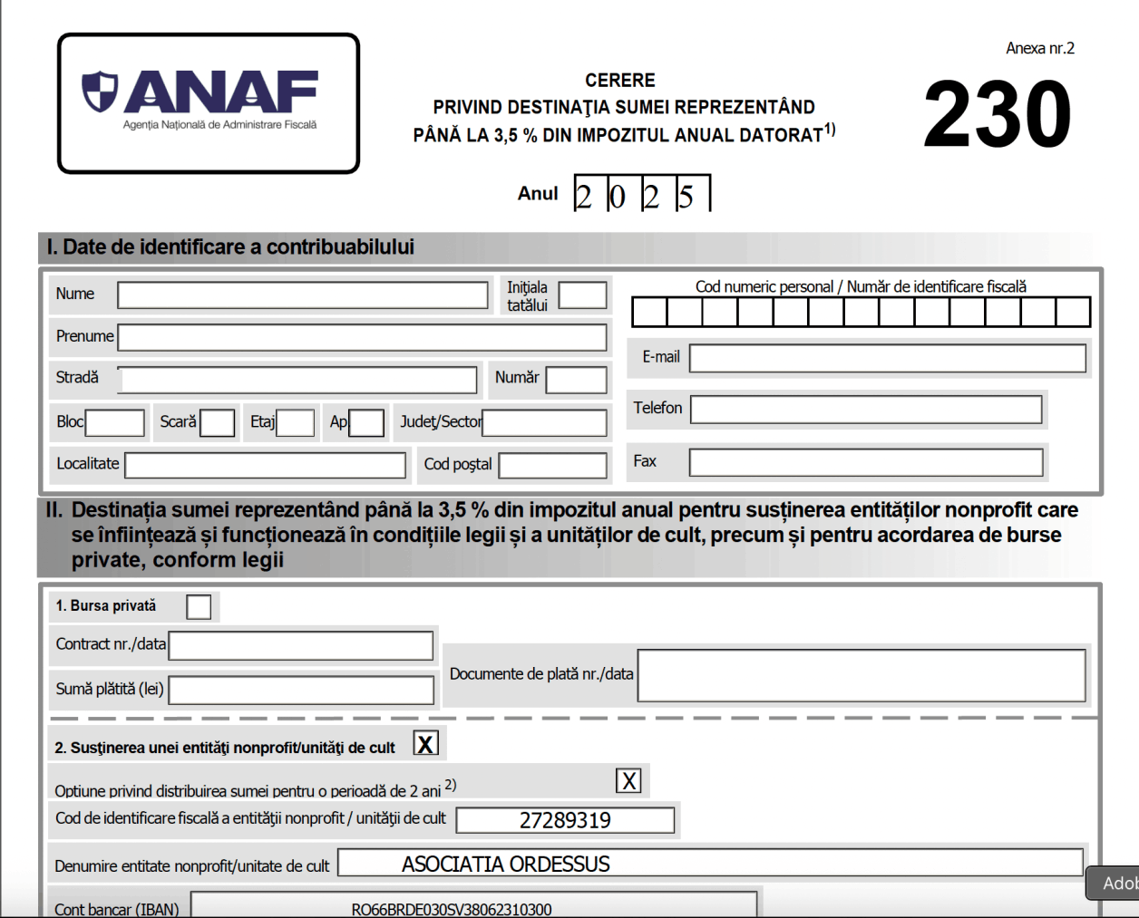 ANAF Formular